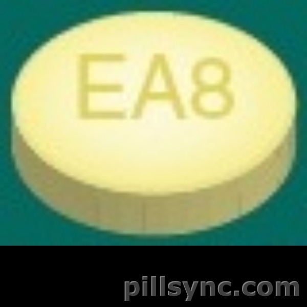 YELLOW ROUND EA8 Aspirin 81 MG Delayed Release Oral Tablet Pill Images