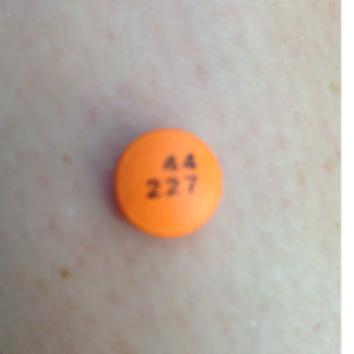 44 227 ROUND ORANGE - ASA 325 MG Enteric Coated Tablet - Geri-Care